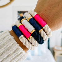 Hanover - Ivory/Neon Pink/Silver