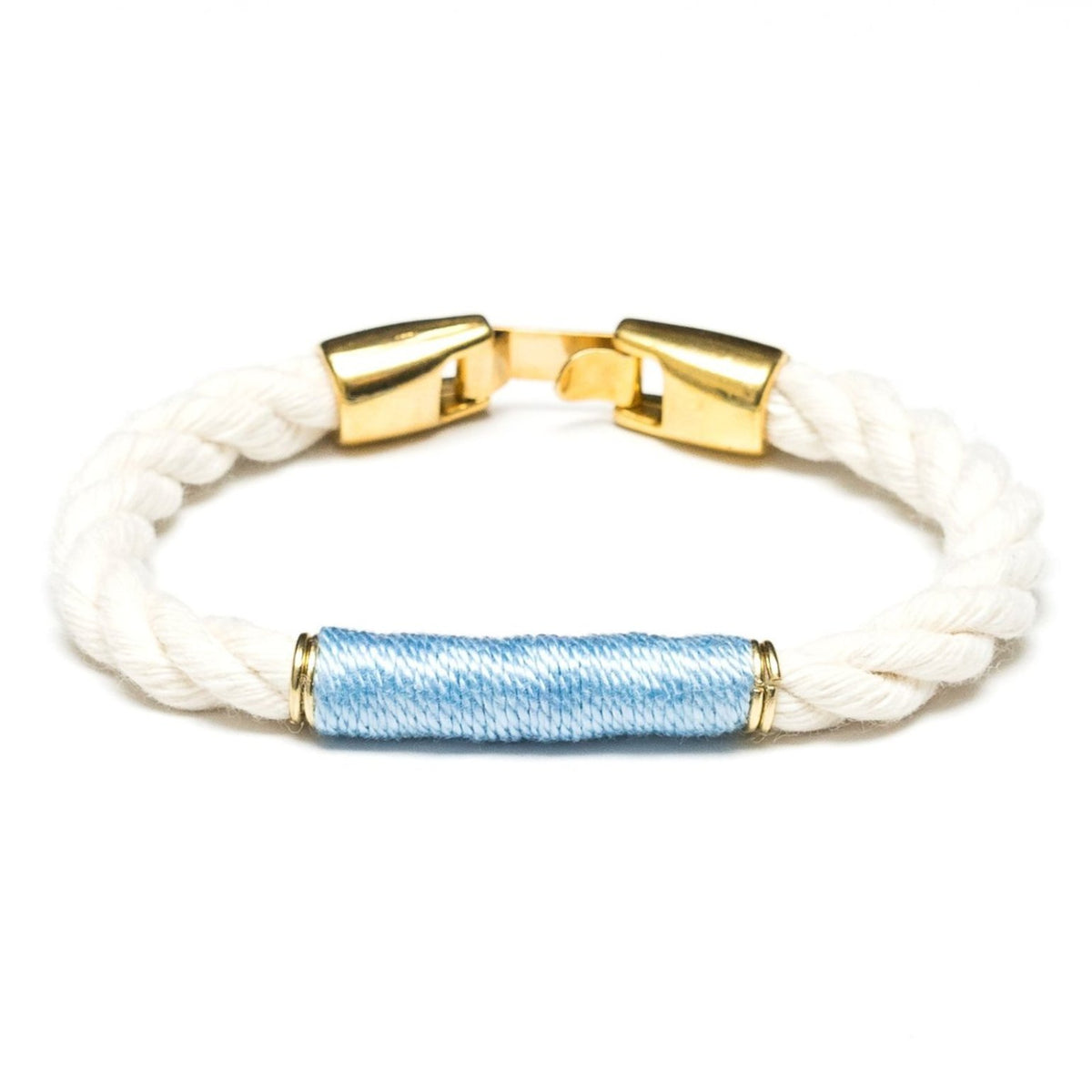 Beacon - Ivory/Light Blue/Gold