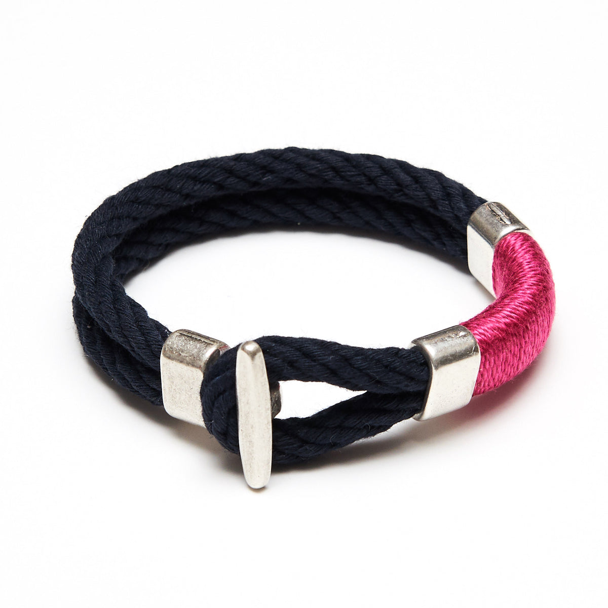 Cambridge - Navy/Pink/Silver