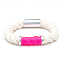 Hanover - Ivory/Neon Pink/Silver