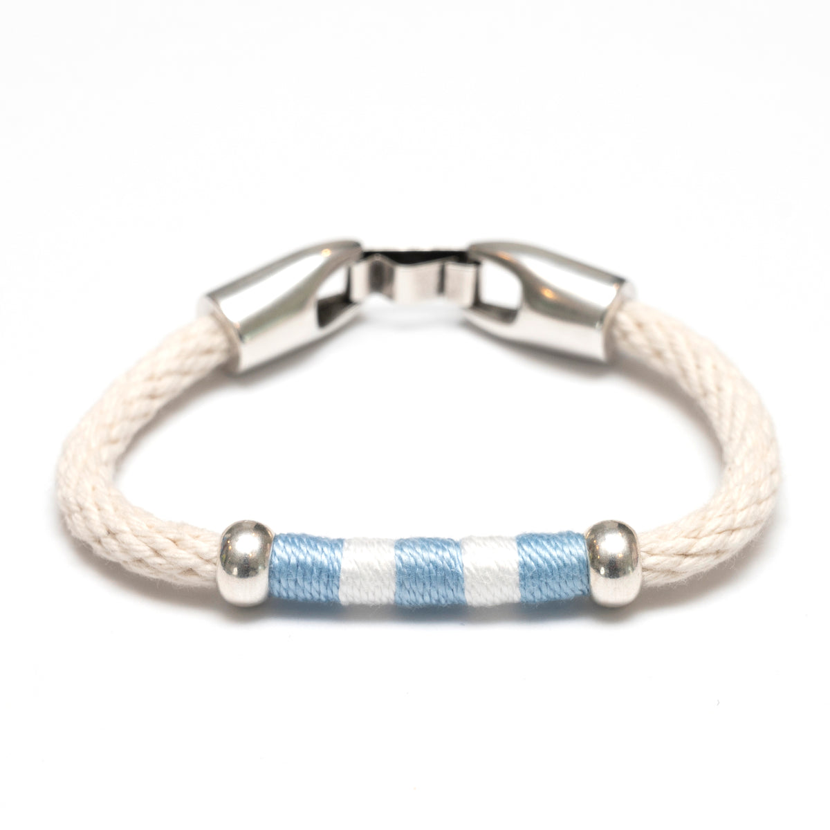 Liberty - Ivory/Light Blue/White/Silver