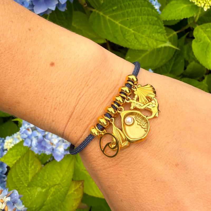 Wellfleet - Navy/Gold