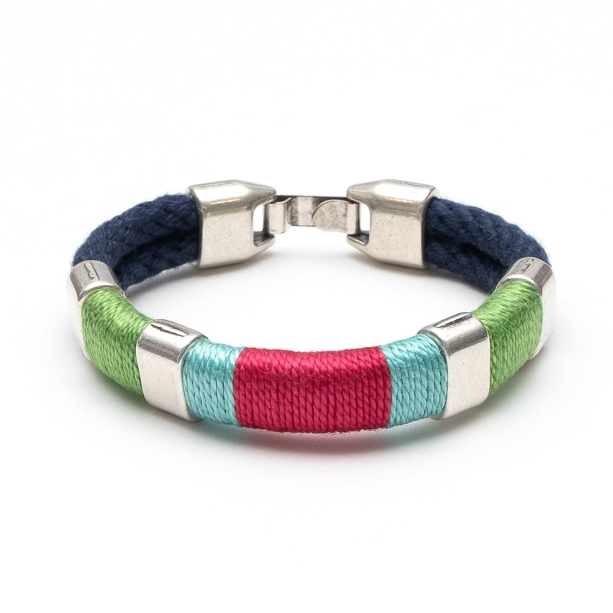 Newbury - Navy/Lime/Turquoise/Pink/Silver